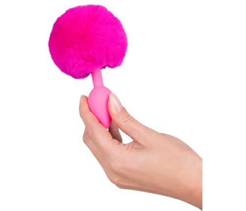 You2Toys Bunny Tail Plug Pink - Silicone Intimate Accessory 13cm