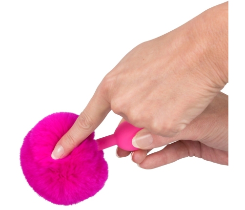You2Toys Bunny Tail Plug Pink - Silicone Intimate Accessory 13cm