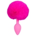 You2Toys Bunny Tail Plug Pink - Silicone Intimate Accessory 13cm