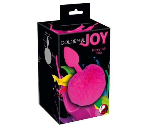 You2Toys Bunny Tail Plug Pink - Silicone Intimate Accessory 13cm