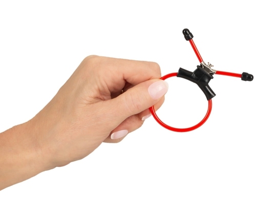 You2Toys Sling - regulowany pierścień anatomiczny, czarny PVC