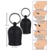 You2Toys Nipple Sucker Set Black - Silicone & Metal, 2.1 cm Inner O