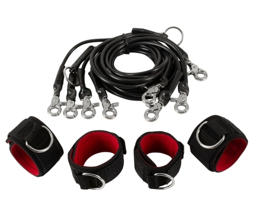 You2Toys Bondage Set 9 pcs Black - Versatile Adjustable System
