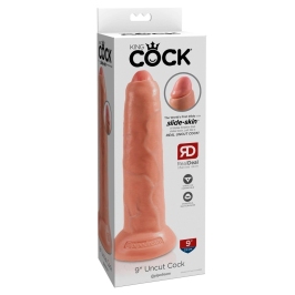 Pipedream King Cock 9" Uncut Model - Anatomical Flesh, 22.7 cm