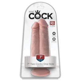 Kink by Doc Johnson KC7 Dual Shaft Intimate Model Light 20 cm PVC