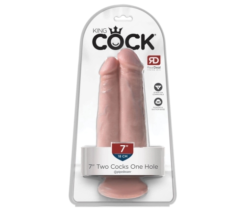 Kink by Doc Johnson KC7 Dual Shaft Intimate Model Light 20 cm PVC