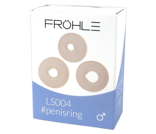 FROHLE LS004 Set of 3 Intimate Support Rings, 16/21/26 mm, TPE