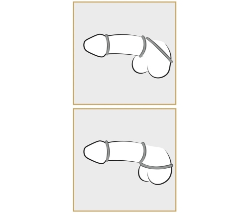 Metallic Silicone Cock ring se