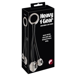Heavy gear cock ring&ass plugs