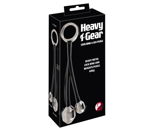 Heavy gear cock ring&ass plugs