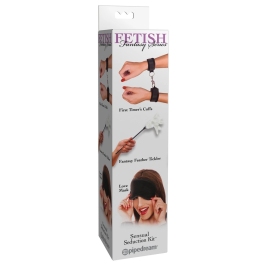 FFS Sensual Seduction Kit 3-Piece Soft Bondage Set with Satin Blindfold