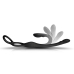 Rocks-Off Vibe Intimate Silicone Duo Ring & Anal Massager, 23.1 cm Black