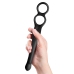 Rocks-Off Vibe Intimate Silicone Duo Ring & Anal Massager, 23.1 cm Black