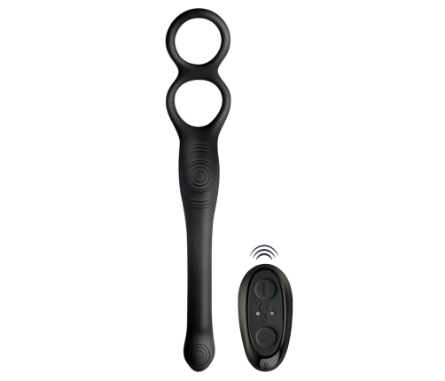 Rocks-Off Vibe Intimate Silicone Duo Ring & Anal Massager, 23.1 cm Black