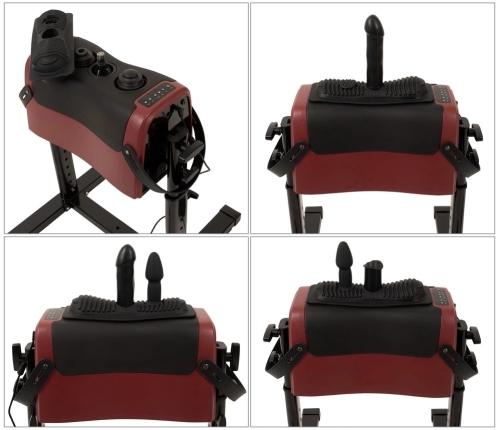 The Banger CLIMAXXR360 Multi-Attachment Electric Intimate Machine, Adjustable Seat