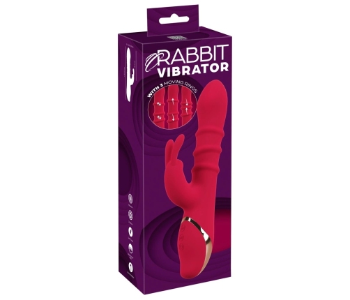 Rabbit Vibrator with 3 Moving