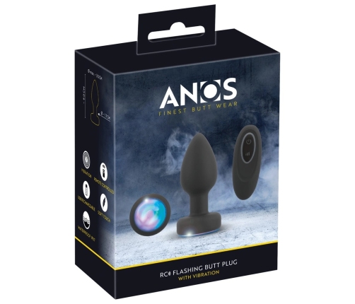 ANOS RC LED Light Plug Silicone, 9 cm, 7 Modes, Remote, Waterproof