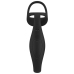 Rebel RC Prostate Plug & Dual Support Ring Set, Silicone, Black