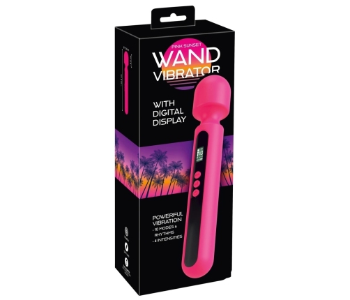 You2Toys Pink Sunset Digital Massage Wand - 10 Modes, Soft Touch, 29.8cm