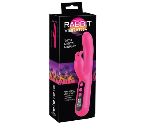 You2Toys Pink Sunset Intimate Dual-Action Device with Digital Display 23cm