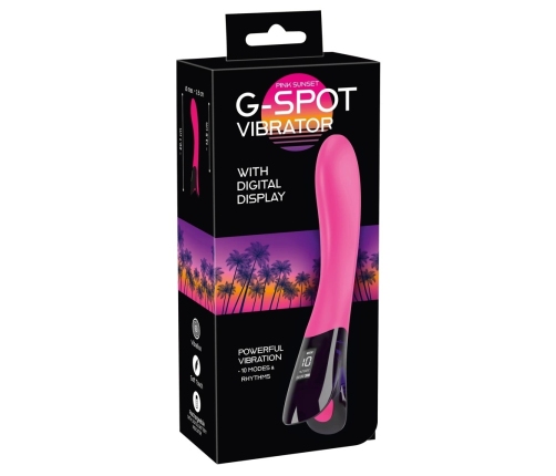 You2Toys Pink Sunset G-Spot Vibrator Digital Display Silicone 20cm