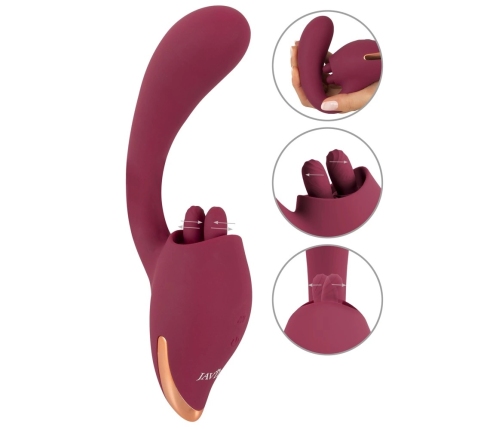 Javida 2 Function Intimate Device with Vibration & Licking System, 20.6 cm