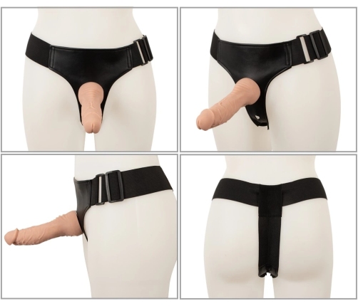 You2Toys Strap-On Set RC Vibe Silicone Harness & 2 Attachments Black