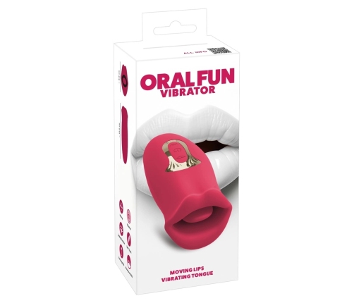 You2Toys Oral Fun Vibrator Moving Lips Silicone Pink 13cm