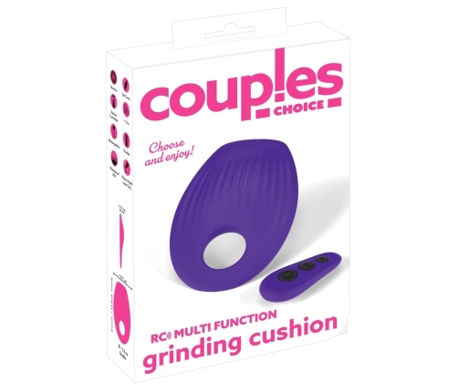 Couples Choice RC Multi Function Vibro Cushion with Flexible Ring 15 cm