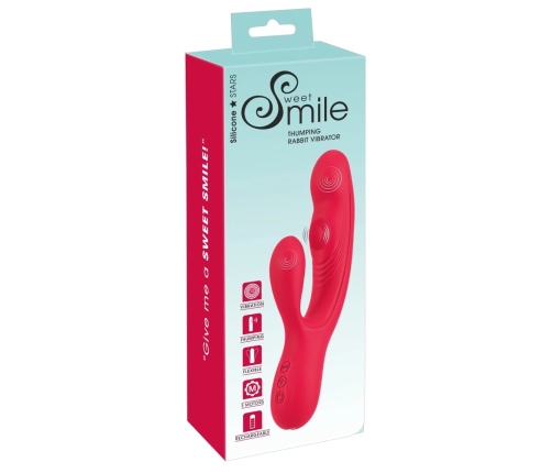 Sweet Smile Thumping Rabbit VI Silicone Dual Motor Intimate Device Pink