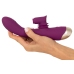Javida 2-Function Intimate Device with Moving Stimulator, Purple, 22.3 cm