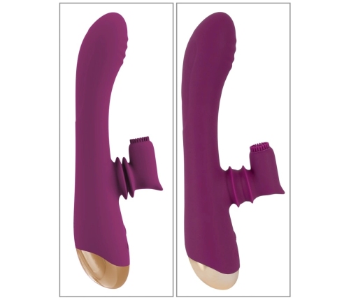 Javida 2-Function Intimate Device with Moving Stimulator, Purple, 22.3 cm
