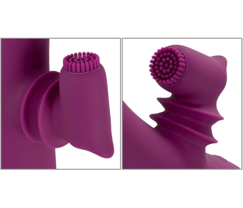 Javida 2-Function Intimate Device with Moving Stimulator, Purple, 22.3 cm