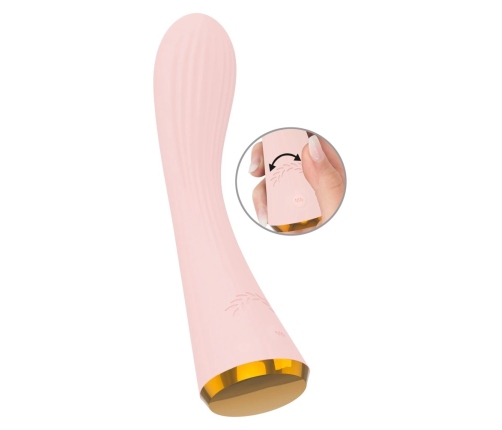 You2Toys Double Layer Silicone Vibrator with Curved Tip 17.7cm, Purple