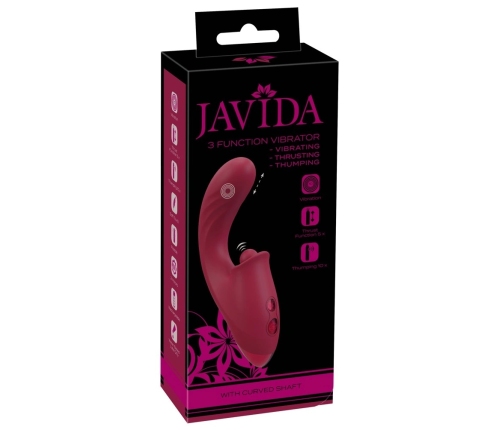 Javida 3 Function Intimate Device Thrusting & Pulsating Silicone 17.8cm