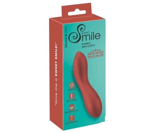 Sweet Smile Metallic Flexible Mini Intimate Massager 18cm Silicone