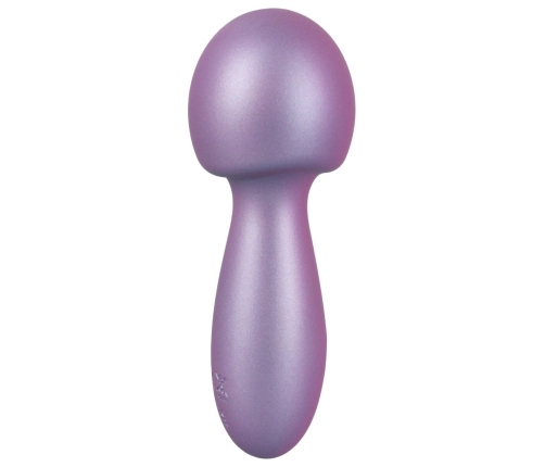 Sweet Smile Metallic Mini Wand - Compact Waterproof Massage Device, Silver