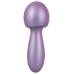 Sweet Smile Metallic Mini Wand - Compact Waterproof Massage Device, Silver
