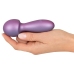 Sweet Smile Metallic Mini Wand - Compact Waterproof Massage Device, Silver