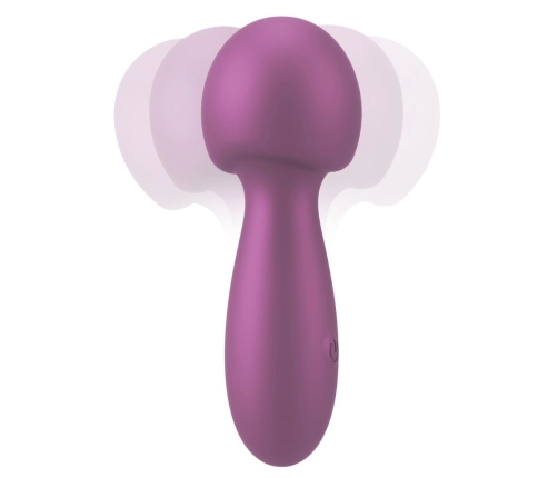 Sweet Smile Metallic Mini Wand - Compact Waterproof Massage Device, Silver