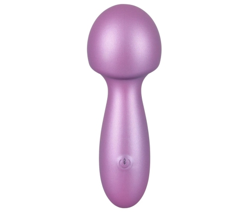 Sweet Smile Metallic Mini Wand - Compact Waterproof Massage Device, Silver