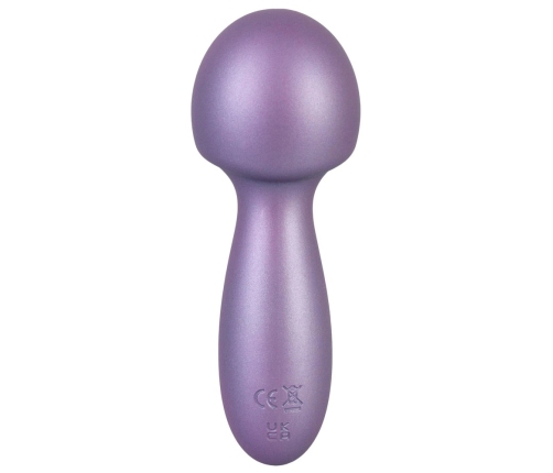 Sweet Smile Metallic Mini Wand - Compact Waterproof Massage Device, Silver