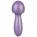 Sweet Smile Metallic Mini Wand - Compact Waterproof Massage Device, Silver