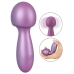 Sweet Smile Metallic Mini Wand - Compact Waterproof Massage Device, Silver