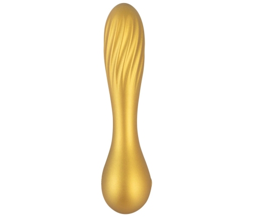 Sweet Smile Flexible Swirl Metallic Silicone Vibrator 16cm Waterproof
