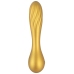 Sweet Smile Flexible Swirl Metallic Silicone Vibrator 16cm Waterproof