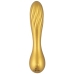 Sweet Smile Flexible Swirl Metallic Silicone Vibrator 16cm Waterproof