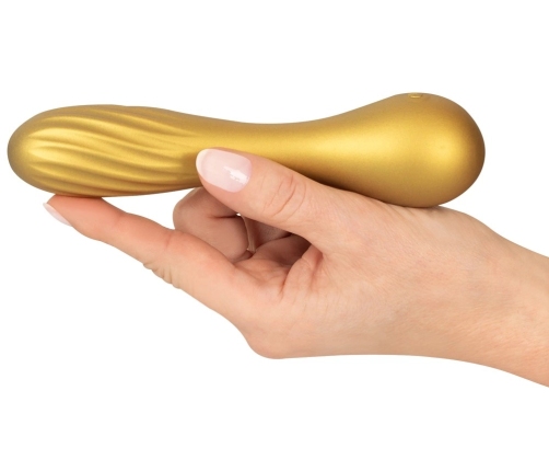 Sweet Smile Flexible Swirl Metallic Silicone Vibrator 16cm Waterproof