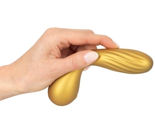 Sweet Smile Flexible Swirl Metallic Silicone Vibrator 16cm Waterproof