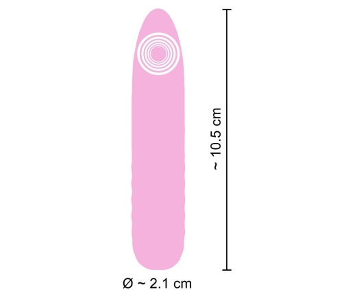 Cuties Mini Vibrator Rose 5th Gen - Compact Silicone Model, 10 Modes